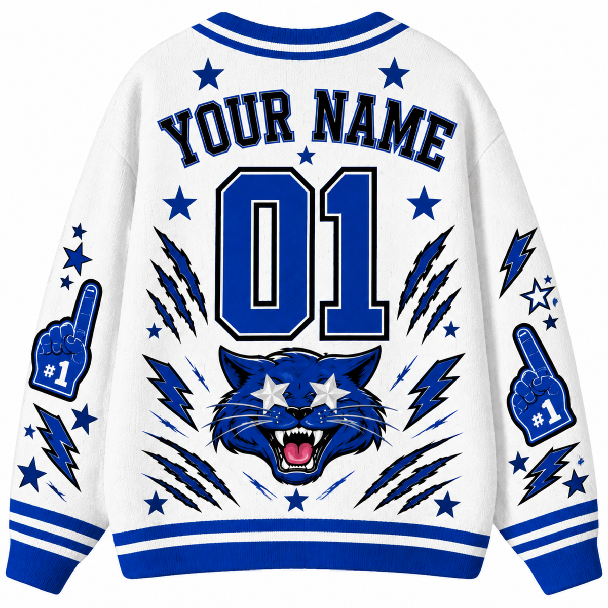 Chaotic Club Feather Headdress Spirit Mascot Cardigan