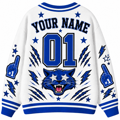Chaotic Club Feather Headdress Spirit Mascot Cardigan