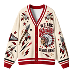 Chaotic Club Feather Headdress Spirit Mascot Cardigan