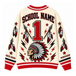 Chaotic Club Feather Headdress Spirit Mascot Cardigan