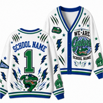 Chaotic Club Feather Headdress Spirit Mascot Cardigan