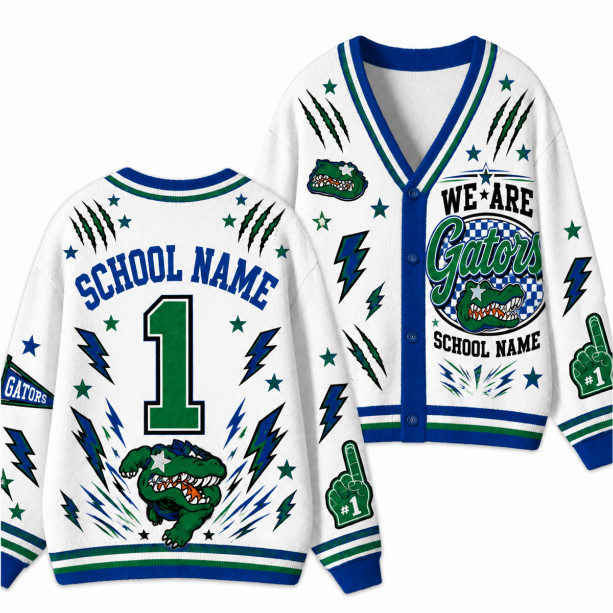 Chaotic Club Feather Headdress Spirit Mascot Cardigan