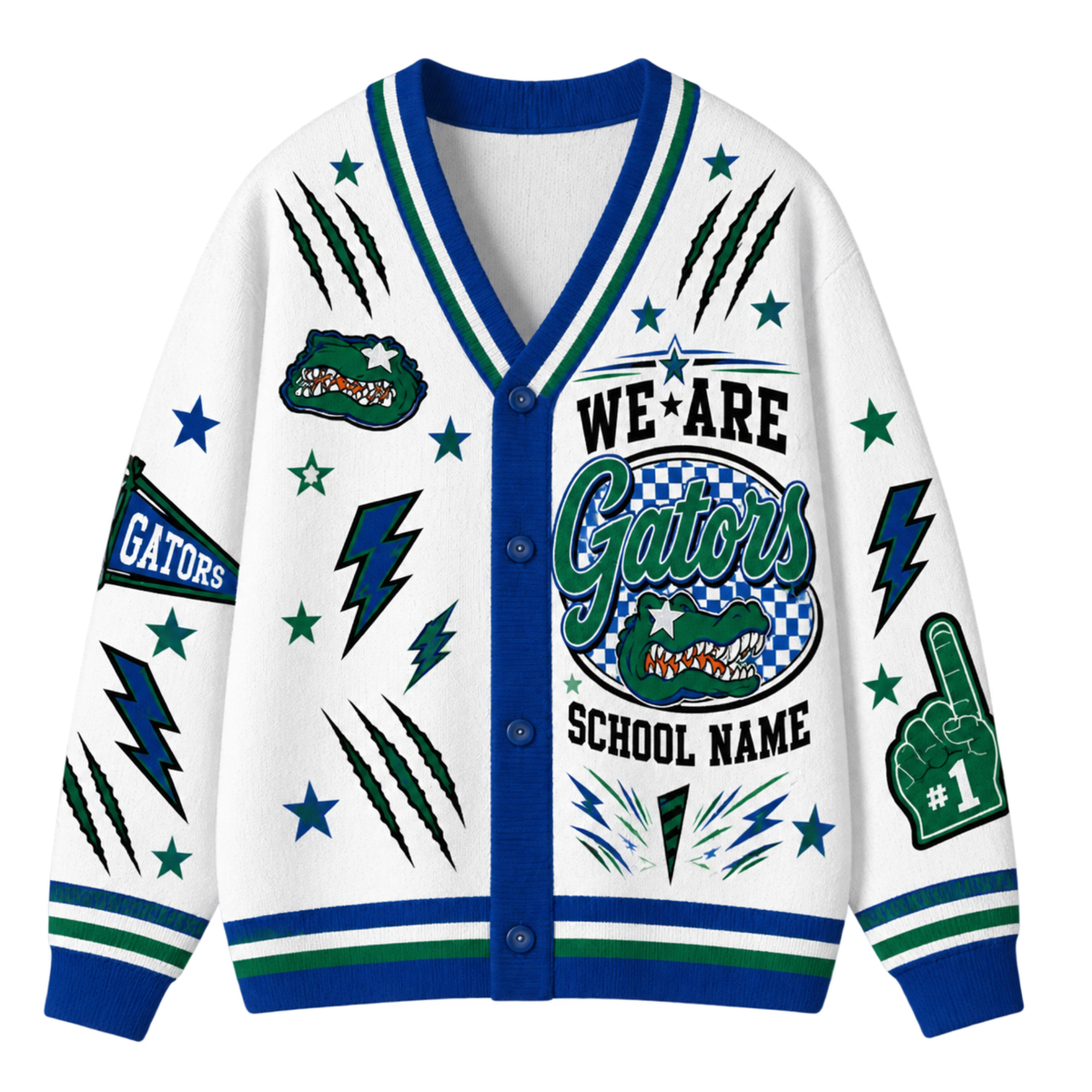 Chaotic Club Feather Headdress Spirit Mascot Cardigan
