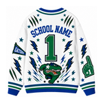 Chaotic Club Feather Headdress Spirit Mascot Cardigan