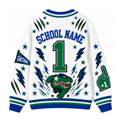 Chaotic Club Feather Headdress Spirit Mascot Cardigan