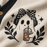 Chaotic Club Ghosting The World Checkered Knit Cardigan