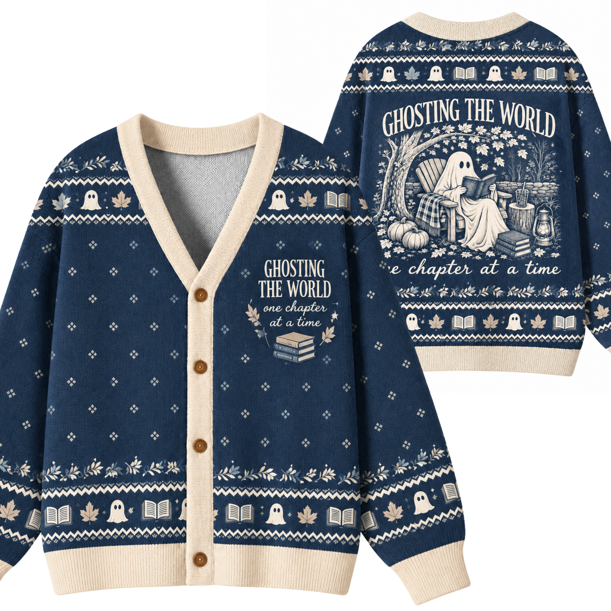Chaotic Club Ghosting The World Knit Cardigan
