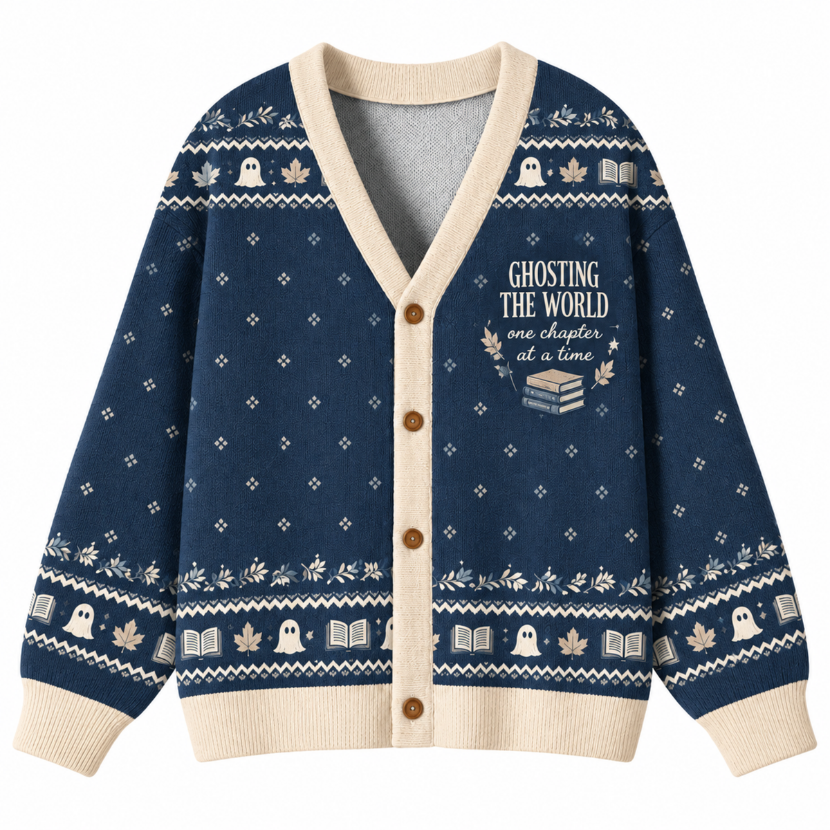 Chaotic Club Ghosting The World Knit Cardigan