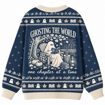Chaotic Club Ghosting The World Knit Cardigan
