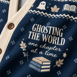 Chaotic Club Ghosting The World Knit Cardigan