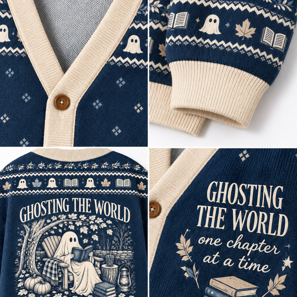 Chaotic Club Ghosting The World Knit Cardigan
