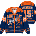 Chaotic Club Gingham Mascot Game Day Cardigan
