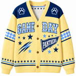 Chaotic Club Gingham Mascot Game Day Cardigan