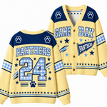 Chaotic Club Gingham Mascot Game Day Cardigan