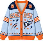 Chaotic Club Gingham Mascot Game Day Cardigan