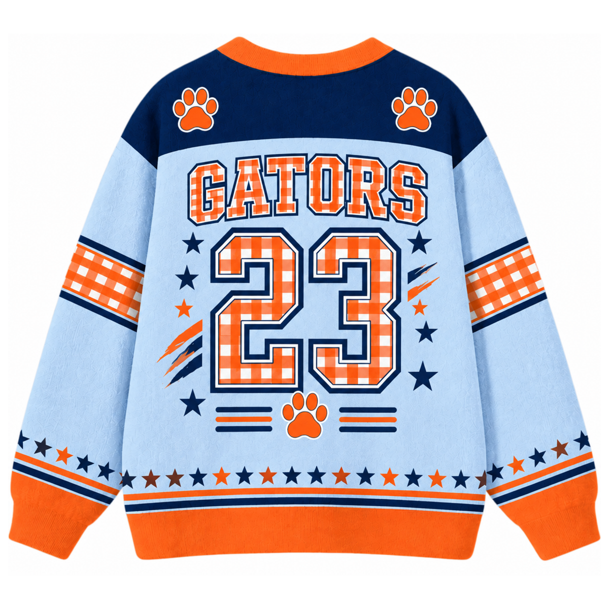 Chaotic Club Gingham Mascot Game Day Cardigan