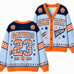 Chaotic Club Gingham Mascot Game Day Cardigan