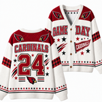 Chaotic Club Gingham Mascot Game Day Cardigan