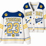 Chaotic Club Gingham Mascot Game Day Cardigan