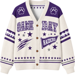Chaotic Club Gingham Mascot Game Day Cardigan