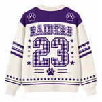 Chaotic Club Gingham Mascot Game Day Cardigan