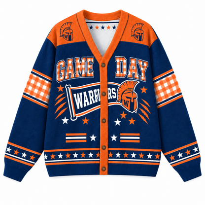 Chaotic Club Gingham Mascot Game Day Cardigan