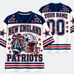 Chaotic Club Glitter Football Helmet Bow Game Day Sports Mesh Jersey