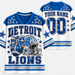 Chaotic Club Glitter Football Helmet Bow Game Day Sports Mesh Jersey