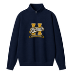 Chaotic Club Glitters Embroided Collegiate Custom School Name Tailgate Mascot Quarter Zip Sweater