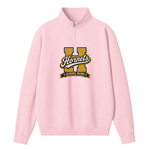 Chaotic Club Glitters Embroided Collegiate Custom School Name Tailgate Mascot Quarter Zip Sweater