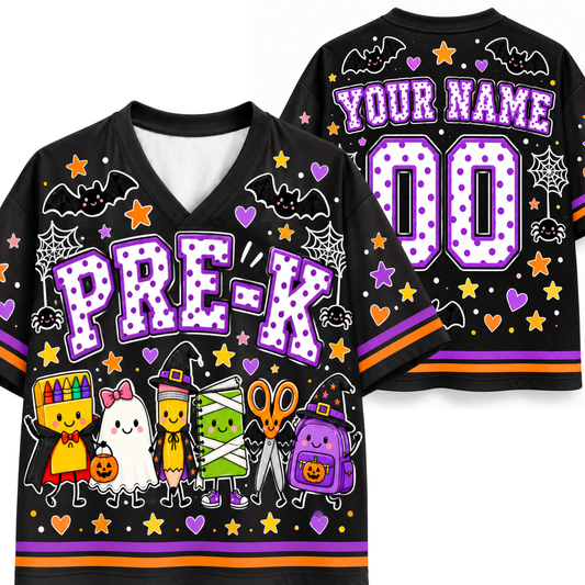 Chaotic Club Halloween School Supplies Sports Mesh Jersey