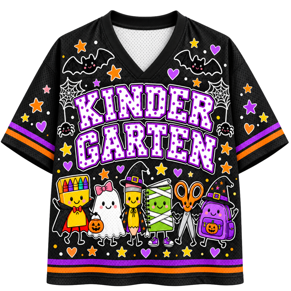 Chaotic Club Halloween School Supplies Sports Mesh Jersey