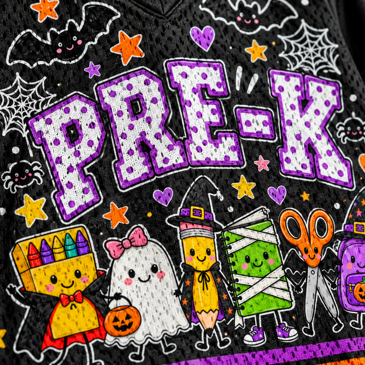 Chaotic Club Halloween School Supplies Sports Mesh Jersey