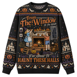 Chaotic Club Haunt These Halls Halloween Ugly Sweatshirt