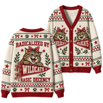 Chaotic Club Holiday Scarf Mascot Game Day Cardigan
