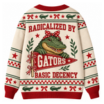 Chaotic Club Holiday Scarf Mascot Game Day Cardigan