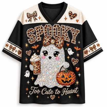Chaotic Club Leopard Bow Halloween Mesh Jersey