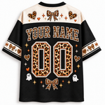 Chaotic Club Leopard Bow Halloween Mesh Jersey