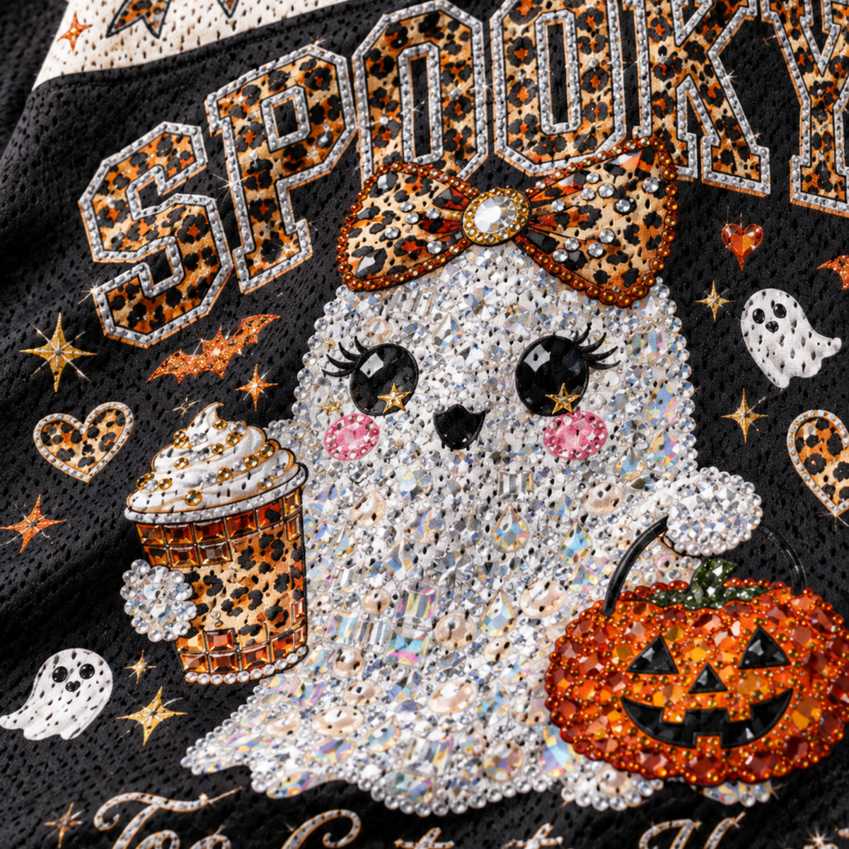 Chaotic Club Leopard Bow Halloween Mesh Jersey