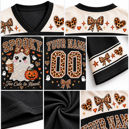Chaotic Club Leopard Bow Halloween Mesh Jersey