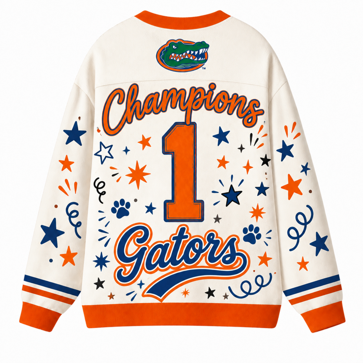 Chaotic Club Mascot Cheer Game Day Knit Cardigan
