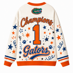 Chaotic Club Mascot Cheer Game Day Knit Cardigan
