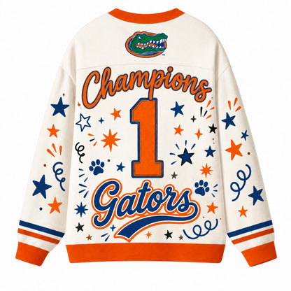 Chaotic Club Mascot Cheer Game Day Knit Cardigan