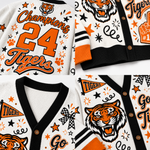Chaotic Club Mascot Cheer Game Day Knit Cardigan