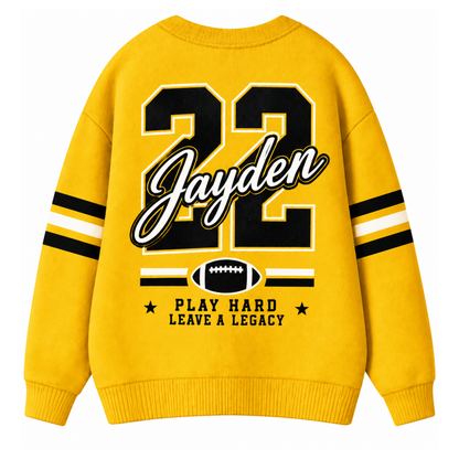 Chaotic Club Mascot Football Helmet Game Day Cardigan