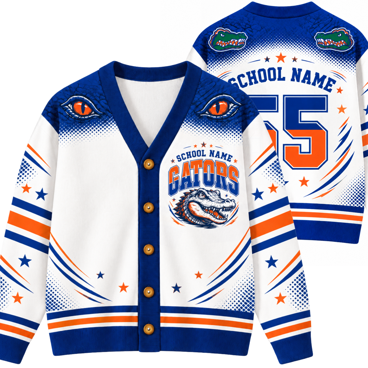 Chaotic Club Mascot Paw Spirit Game Day Cardigan