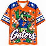 Chaotic Club Mascot Star Glasses Checkered Game Day Sports Mesh Jersey