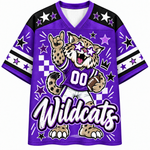 Chaotic Club Mascot Star Glasses Checkered Game Day Sports Mesh Jersey