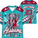 Chaotic Club Mascot Star Glasses Checkered Game Day Sports Mesh Jersey