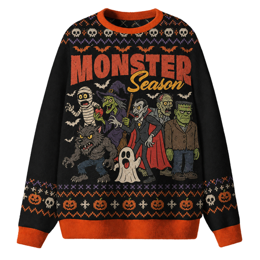 Chaotic Club Monster Season Spooky Friends Ugly Sweatshirt